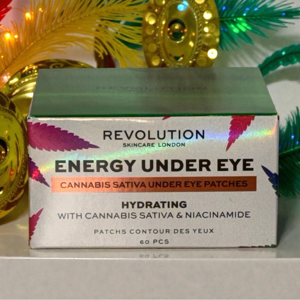 Revolution Energy Under Eye Patches with Cannabis Hydrating 60 Count New In Box